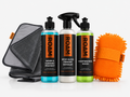 ROAM Complete Ceramic System with three 500ml bottles, drying towel and orange microfibre sponge